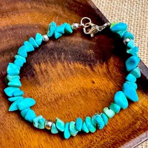 Turquoise Beaded Ankle Bracelet